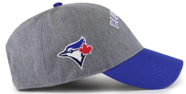 47 MVP MLB Toronto Granite Script Two Tone Adjustable Snapback Hat - Grey/Blue