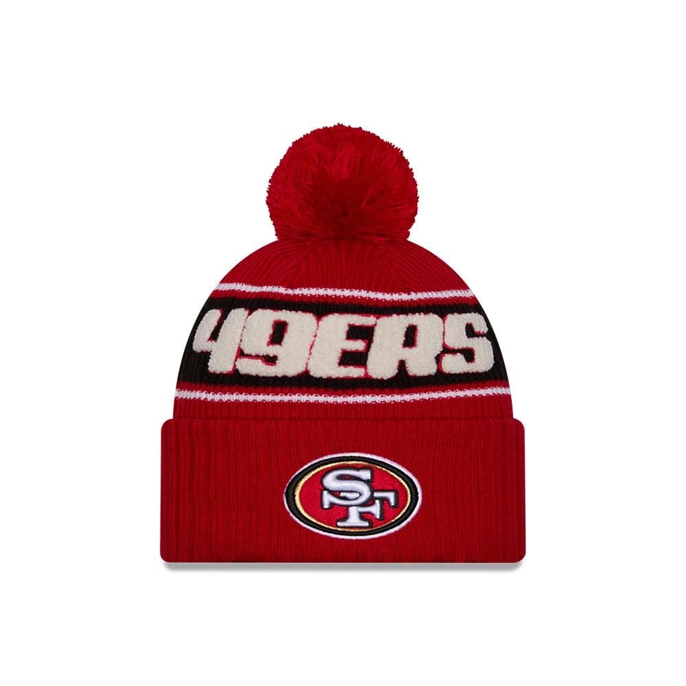 New Era Sideline 2024 American Football Beanie Pompom Winter Stamp Cap NFL Team Logo