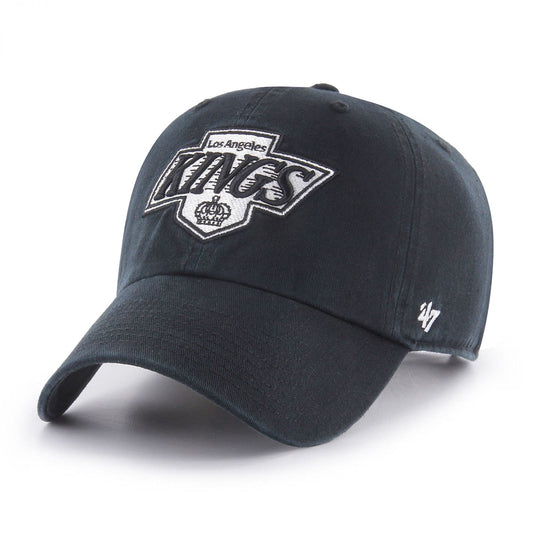 Los Angeles Kings Vintage NHL `47 Clean Up Cap - Black | Adjustable - One Size