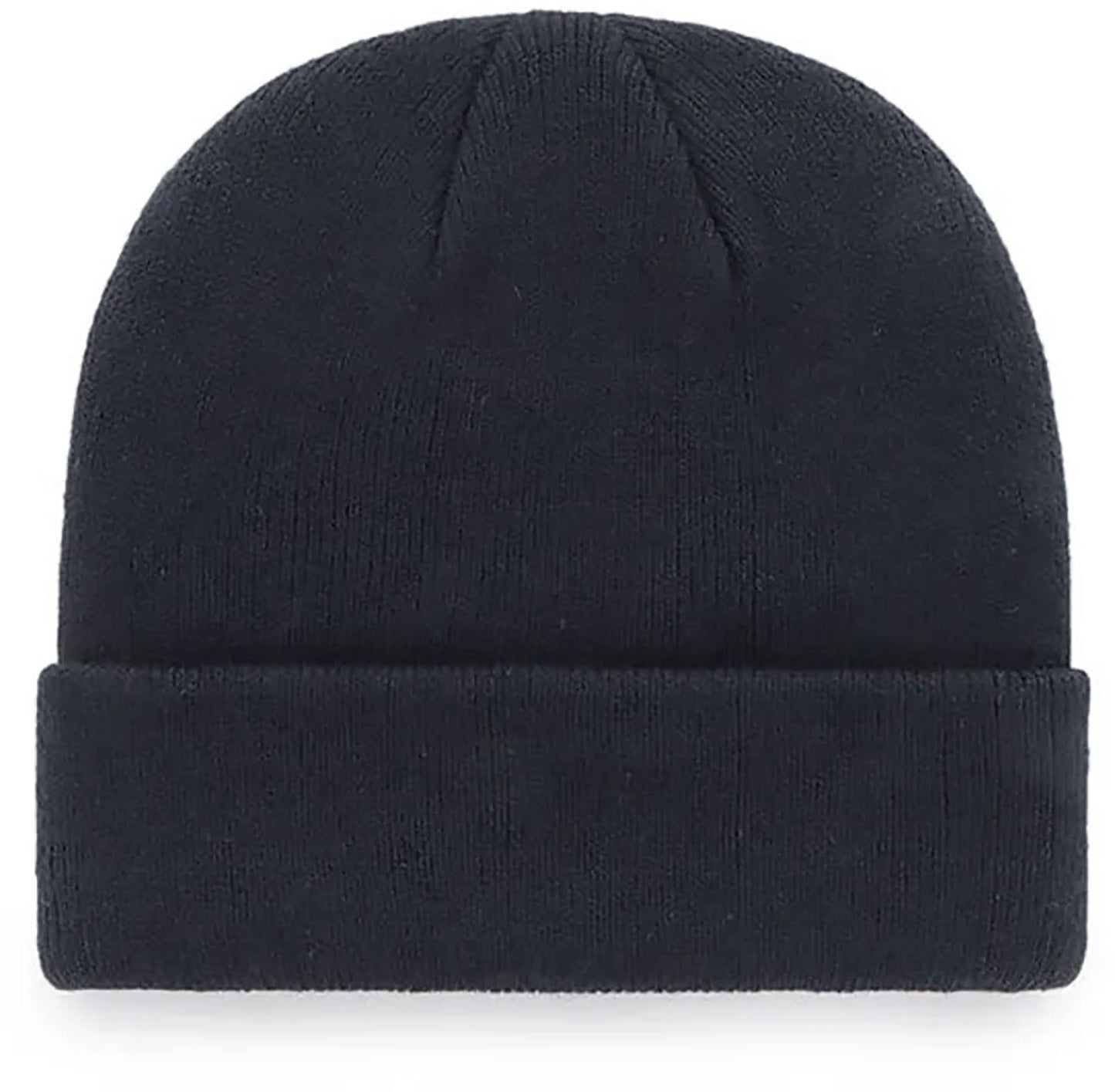 '47 Seattle Kraken Mens Womens Raised Cuff Knit Stretch Fit Navy Light Blue Logo Beanie, One Size, Navy, One Size