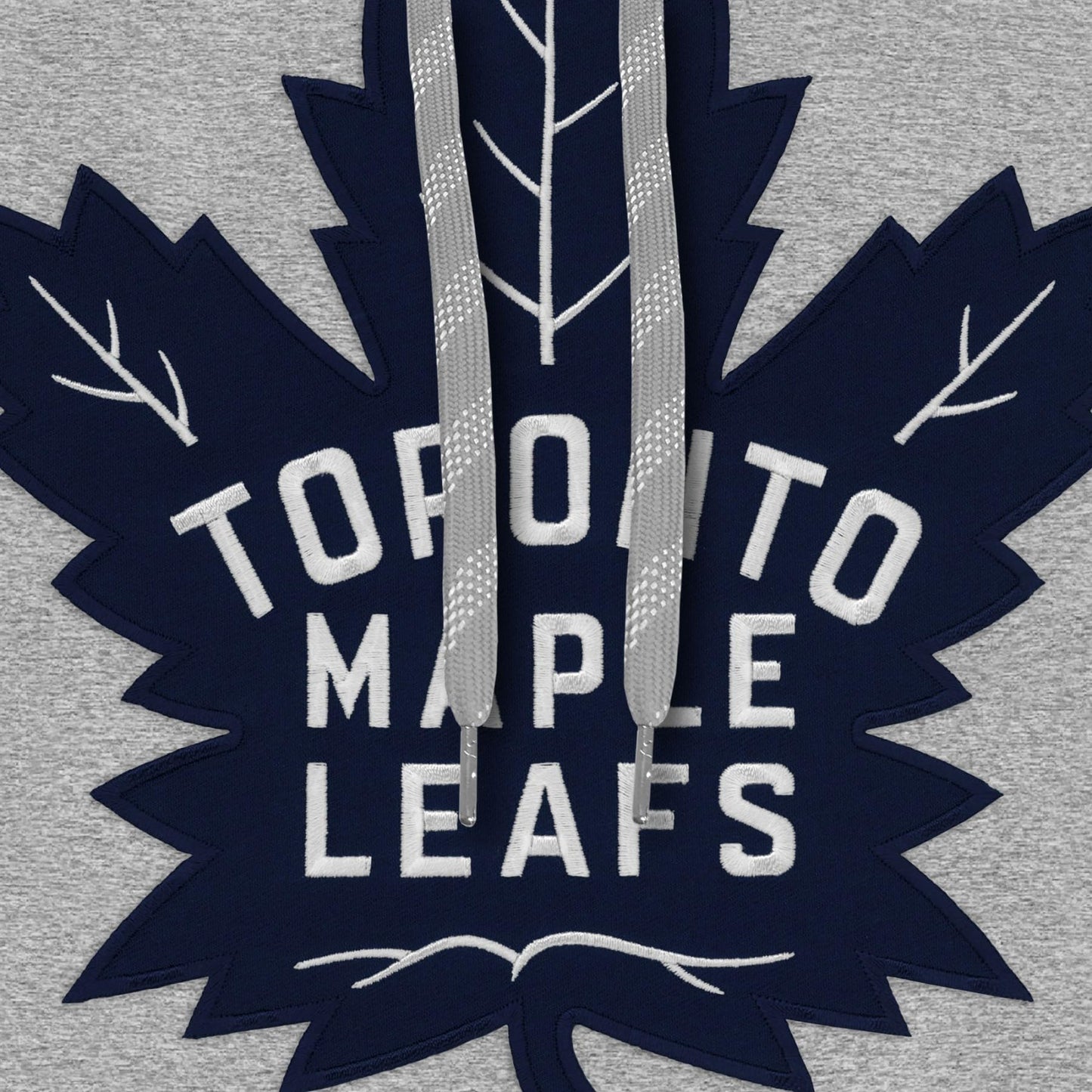 Bulletin Toronto Maple Leafs NHL Men's Athletic Grey Express Twill Blue Logo Hoodie