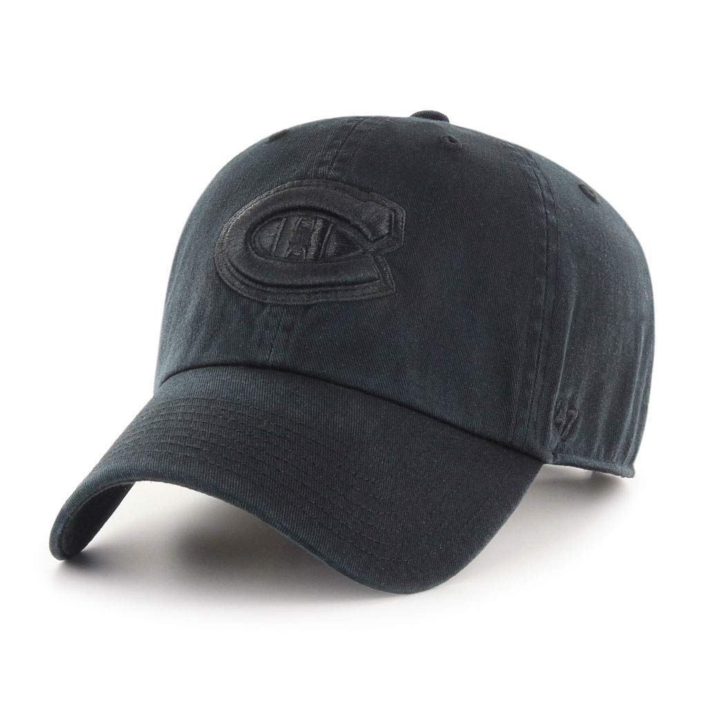 NHL Montreal Canadiens Clean Up Black On Black Cap