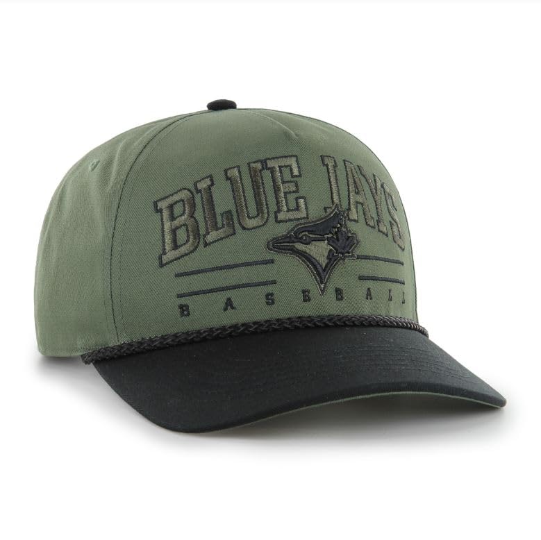 47 MLB Toronto Roscoe Rope Option TT Hitch Snapback Hat - Green/Black