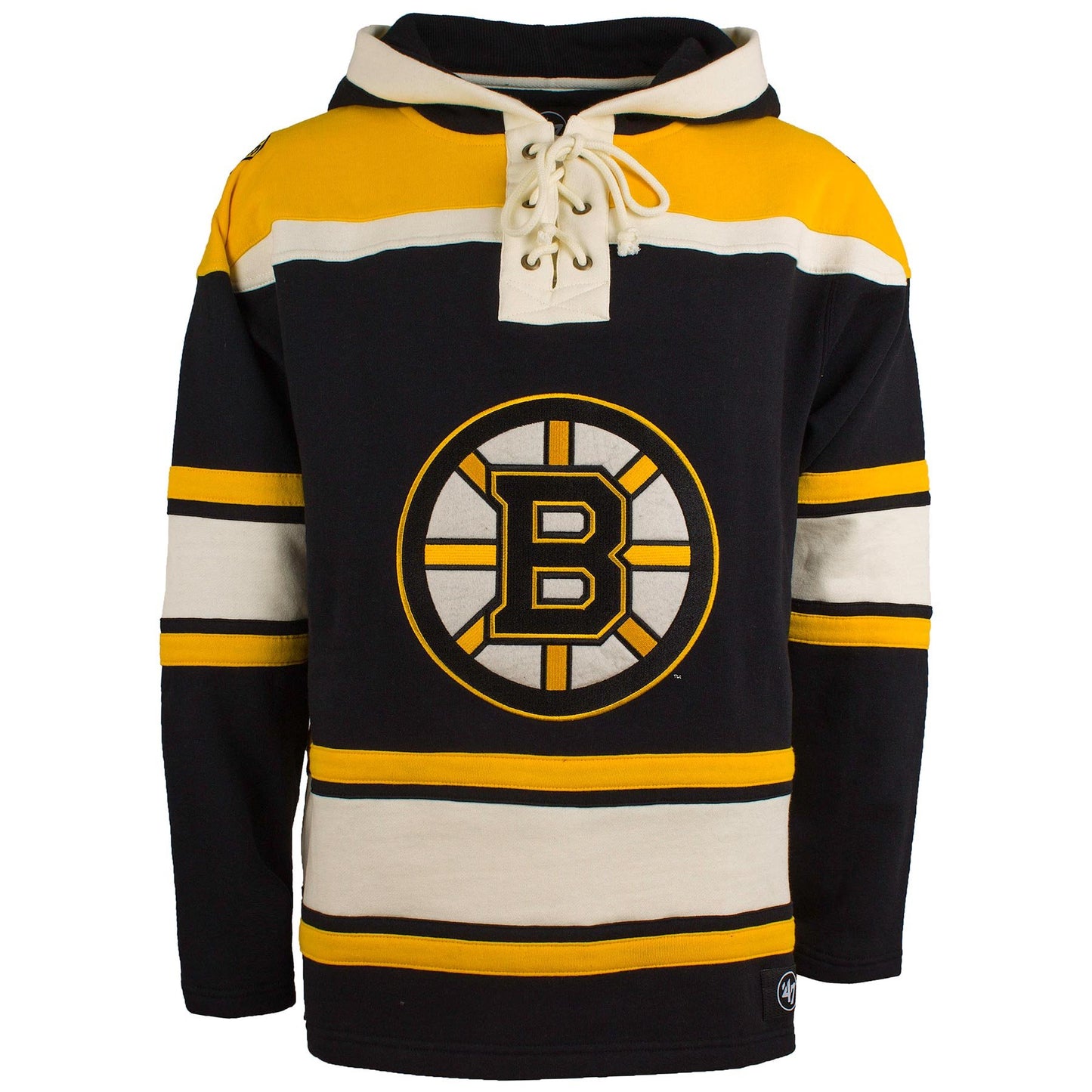 Boston Bruins NHL '47 Heavyweight Jersey Lacer Hoodie