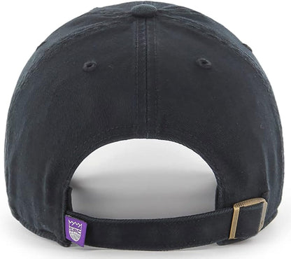 47 Unisex-Adult NBA Clean Up Adjustable Hat Cap One Size (US, Alpha, One Size, Sacramento Kings Black), Sacramento Kings Black, One Size