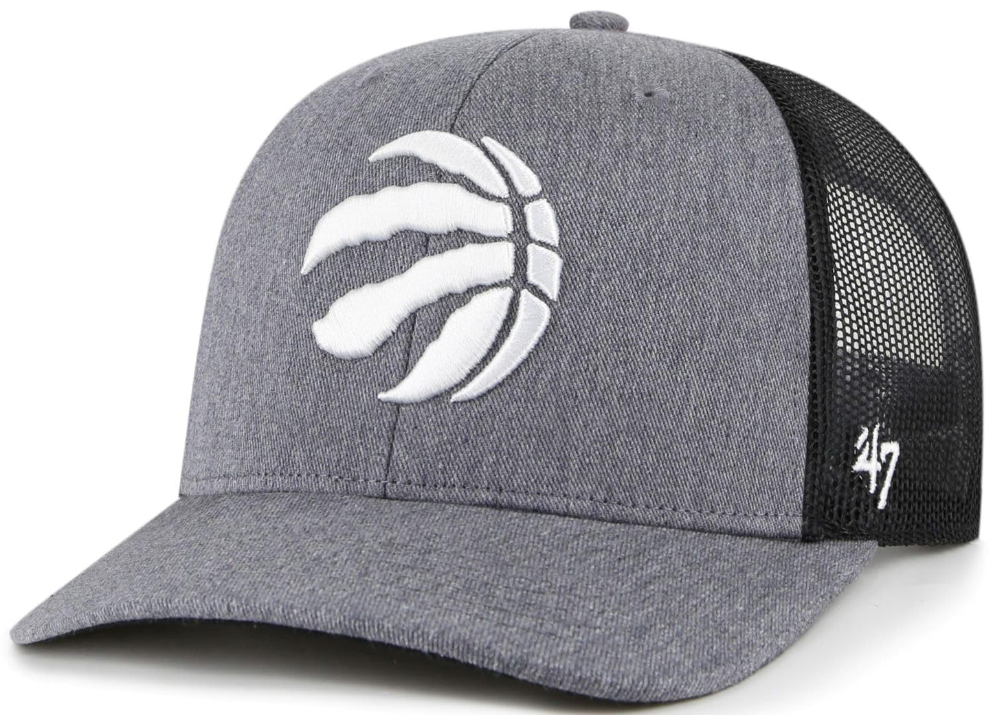 47 Trucker NBA Toronto Raptors Mesh Back Adjustable Hat - Carbon
