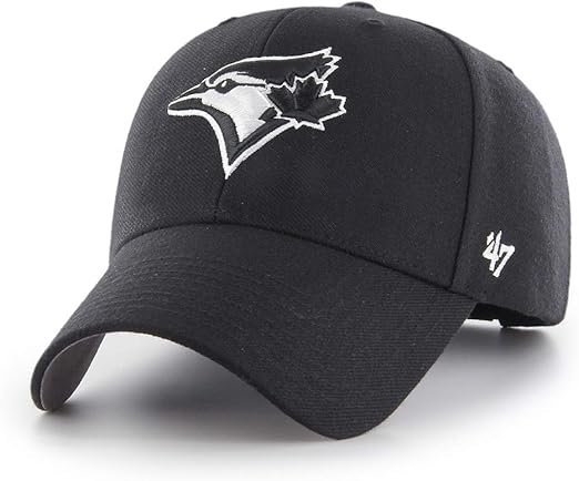 Toronto Blue Jays Black/White MVP Adjustable Hat - Size One Size