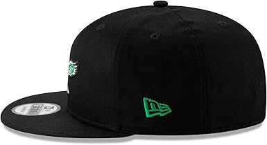 New Era Philadelphia Eagles Hat NFL Black Team Color Historic Logo 9FIFTY Snapback Adjustable Cap Adult One Size