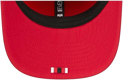 New Era 9SEVENTY NFL 2025 Sideline Trucker Adjustable Snapback Hat (CA/US, Alpha, One Size, Red, San Francisco 49ers)
