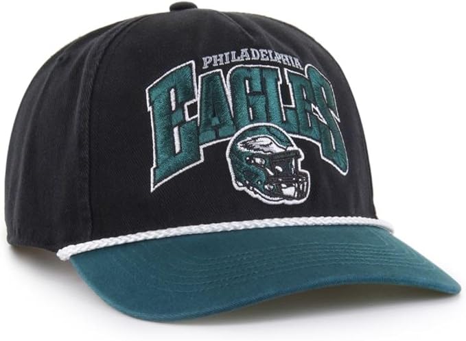 47 NFL Philadelphja Palermo Hitch RF Adjustable Snapback Hat - Black/Green