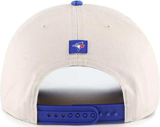 47 MLB Toronto Fiji Rope Adjustable Snapback Hat - Beige/Blue