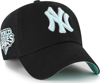 47 MLB New York Black Mint Double Under Clean Up Adjustable Hat - Black