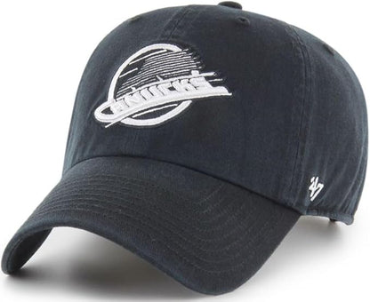 47 NHL Vancouver Clean Up Adjustable Hat - Black/White
