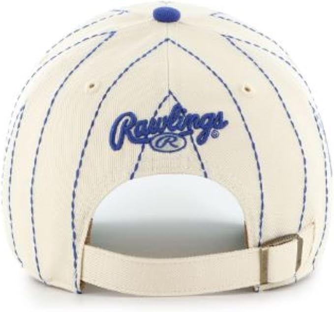 47 MLB Los Angeles Rawlings Pinstripe Clean Up Adjustable Snapback Hat - White/Blue