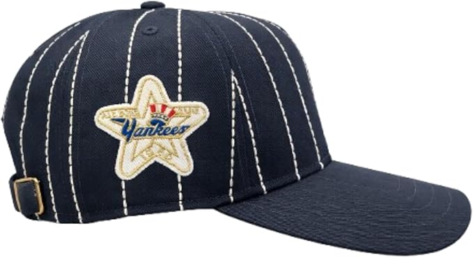 47 MLB Hitch Rawlings Pinstripe Adjustable Hat (CA/US, Alpha, One Size, New York, Navy)