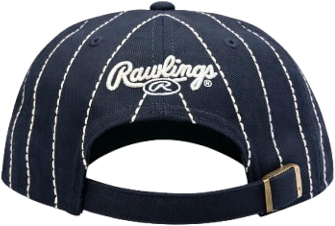 47 MLB Hitch Rawlings Pinstripe Adjustable Hat (CA/US, Alpha, One Size, New York, Navy)