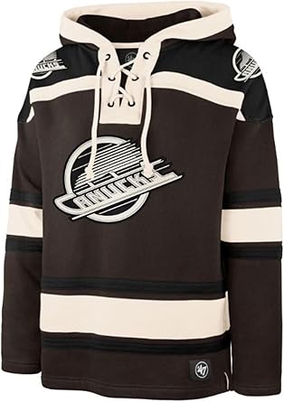 47 NHL Vancouver Lacer Fleece Hoodie - Dark Chocolate (CA/US, Alpha, Medium, Regular, Regular, Brown)