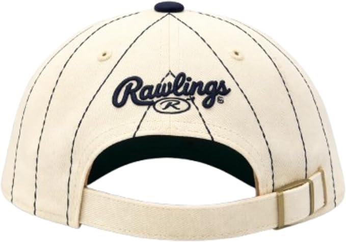 47 MLB Rawlings Pinstripe Clean Up Adjustable Hat - Beige (CA/US, Alpha, One Size, Boston, Beige)