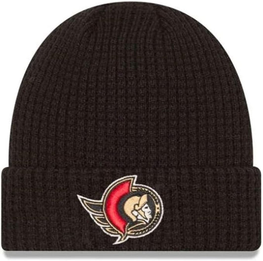 New Era NHL Ottawa Senators Waffle Knit Beanie - Black