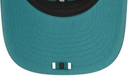 New Era 9SEVENTY NFL 2025 Sideline Trucker Adjustable Snapback Hat (CA/US, Alpha, One Size, Green, Philadelphia Eagles)