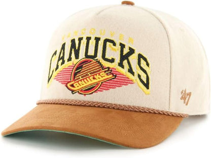 47 NHL Vancouver Pomona Wool Rope Hitch Adjustable Hat - Beige