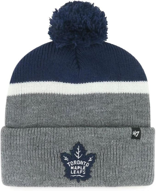 47 NHL Toronto Split Shadow Cuff Knit Toque - Navy/White