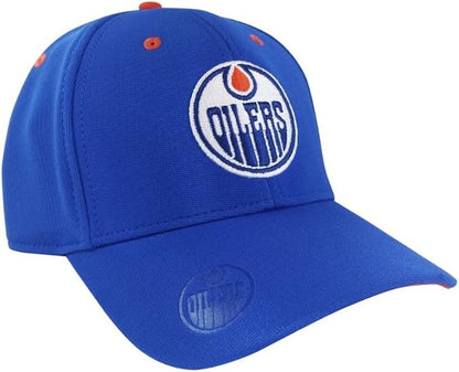 American Needle NHL Edmonton Oilers E-Boss Stretch Fit S/M - Royal Blue