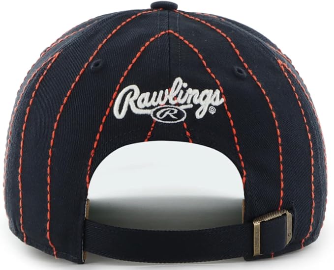 47 MLB Hitch Rawlings Pinstripe Adjustable Hat (CA/US, Alpha, One Size, Detroit, Black)