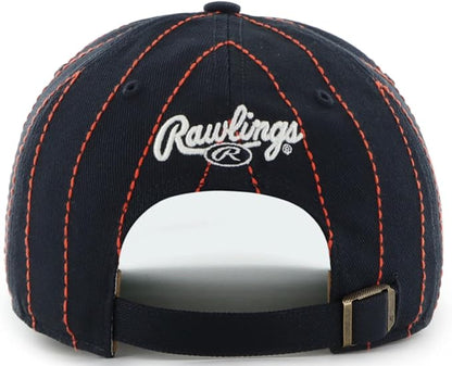 47 MLB Hitch Rawlings Pinstripe Adjustable Hat (CA/US, Alpha, One Size, Detroit, Black)