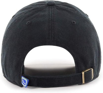 47 Men NHL Clean UP Black on Black Cap Vancouver CanucksBlack One Size Fits All