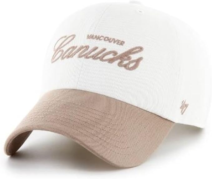 47 NHL Vancouver Foundational TT Clean Up Adjustable Snapback Hat - White/Tan