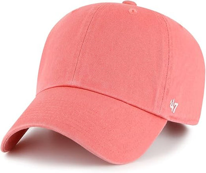47 Blank Clean Up Flat Adjustable Cap (Island Red)