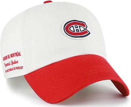 47 NHL Montreal Contemporary TT Clean Up Adjustable Hat - White/Red