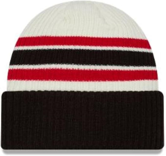 New Era NHL Ottawa Senators Vintage Knit Beanie - Cream/Black