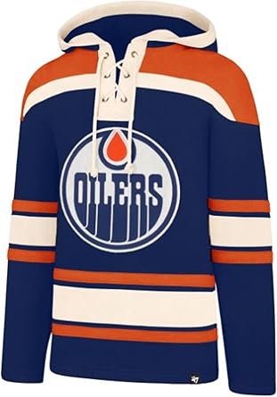 47 NHL Edmonton Lacer Fleece Hoodie - Blue (CA/US, Alpha, Medium, Regular, Regular, Blue)