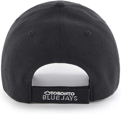 Toronto Blue Jays Black/White MVP Adjustable Hat - Size One Size