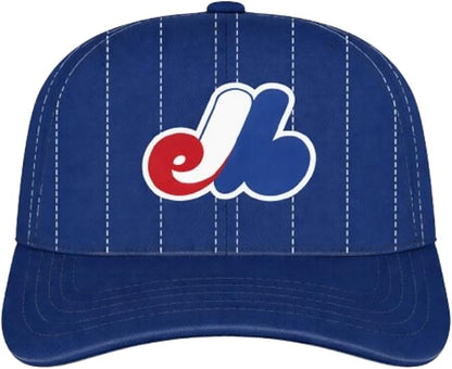 47 MLB Hitch Rawlings Pinstripe Adjustable Hat (CA/US, Alpha, One Size, Montreal, Royal Blue)