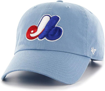 47 Men's Montreal Expos Cooperstown Collection Clean Up Adjustable Hat - One Size Blue