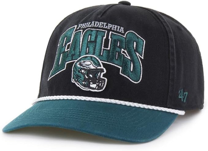 47 NFL Philadelphja Palermo Hitch RF Adjustable Snapback Hat - Black/Green