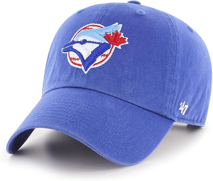 47 Men's Toronto Blue Jays Cooperstown Collection 1977 Logo Clean Up Adjustable Hat - One Size