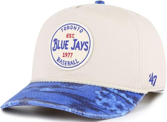 47 MLB Toronto Fiji Rope Adjustable Snapback Hat - Beige/Blue