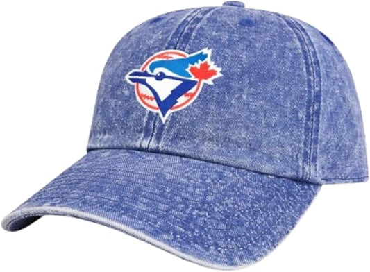 Mitchell & Ness MLB Toronto Blue Jays Vintage Denim Adjustable Hat - Blue