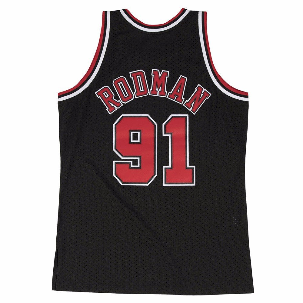 Dennis Rodman Chicago Bulls Mitchell & Ness NBA Throwback Jersey - Black