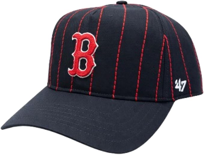 47 MLB Hitch Rawlings Pinstripe Adjustable Hat (CA/US, Alpha, One Size, Boston, Navy)