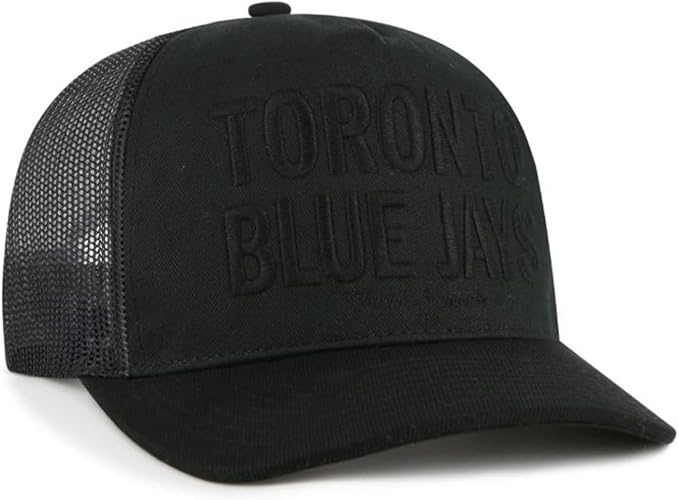 47 MLB Toronto Contemporary Hitch Adjustable Snapback Hat- Black