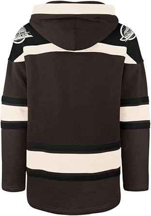 47 NHL Vancouver Lacer Fleece Hoodie - Dark Chocolate (CA/US, Alpha, Large, Regular, Regular, Brown)