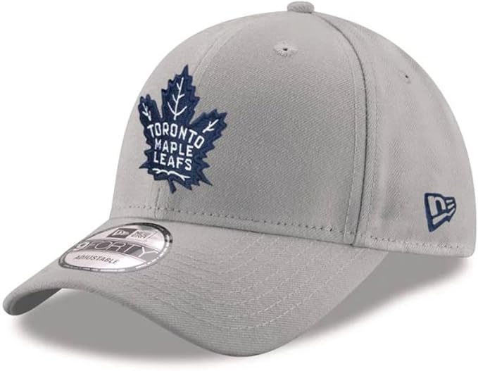 New Era 9FORTY NHL Toronto Maple Leafs Adjustable Snapback Hat - Grey