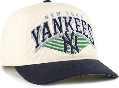 47 Hitch MLB New York Pomona Wool Rope Two Tone Adjustable Snpback Hat - Beige/Black