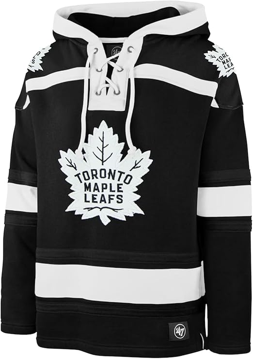 47 NHL Toronto Lacer Fleece Hoodie - Dark Chocolate (CA/US, Alpha, Medium, Regular, Regular, Brown)