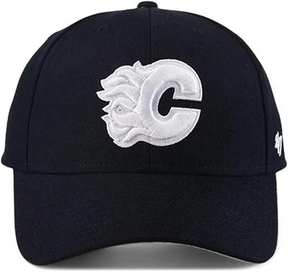 47 MVP NHL Calgary White Logo Adjustable Hat - Black